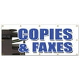 thumbnail image 1 of 48"x120" COPIES & FAXES BANNER SIGN office supplies po box copy fax ups usps, 1 of 5