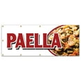 thumbnail image 1 of 48"x120" PAELLA BANNER SIGN spanish seafood clam shrimp mussel rice special food, 1 of 5