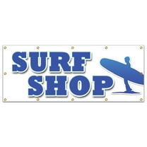 48"x120" SURF SHOP BANNER SIGN boards surfboards clothes wetsuits accessories