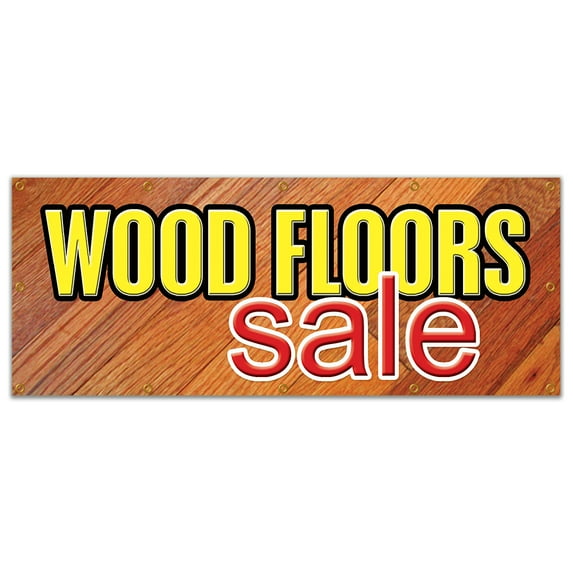 48"x120" WOOD FLOORS SALE BANNER SIGN flooring store signs carpet tile install