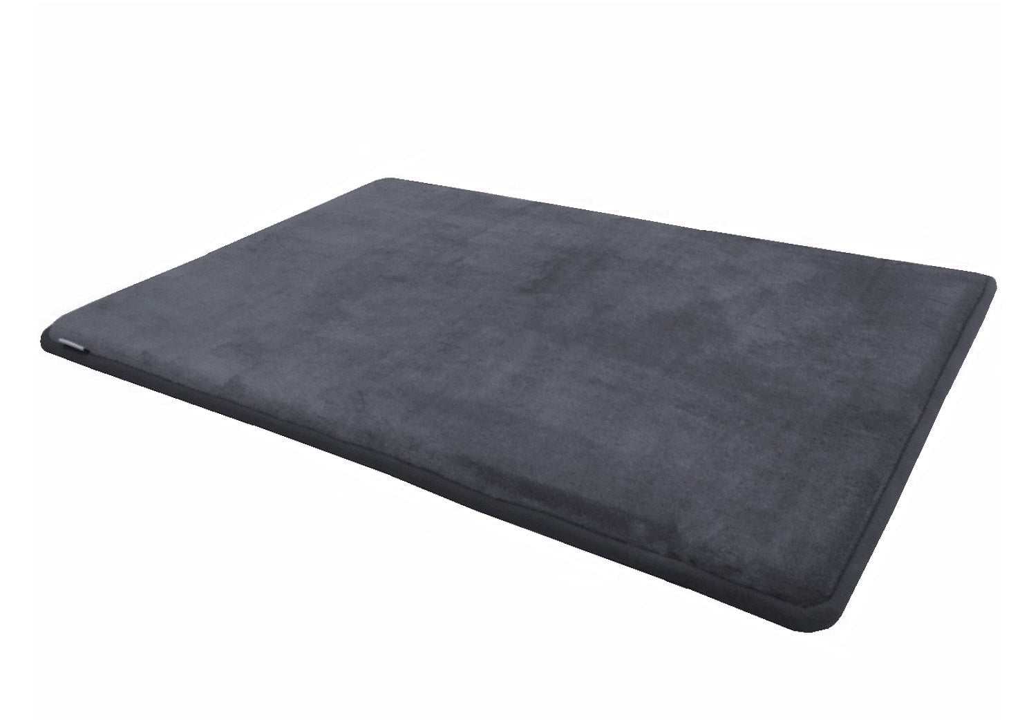 48"x30"x1.1" Memory Foam Coral Fleece Gray Mat Bed with Waterproof Anti Slip Bottom for Dogs