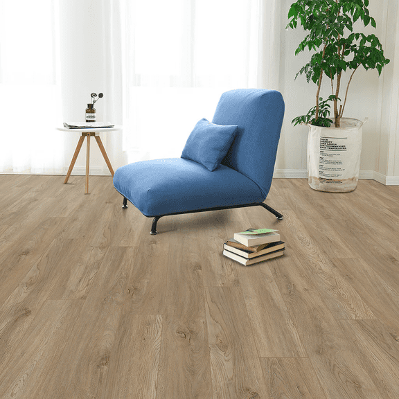 48"x7.2" SPC Composite Flooring; 10 Planks/Box (23.9 sq. ft/Box); 6mm Thick with 1mm IXPE Backing; 20 mil Wear Layer; Ultra-Quiet and Slip-Resistant