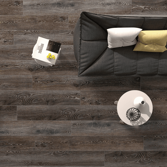 48"x7.2" SPC Composite Flooring; 10 Planks/Box (23.9 sq. ft/Box); 6mm Thick with 1mm IXPE Backing; 20 mil Wear Layer; Ultra-Quiet and Slip-Resistant