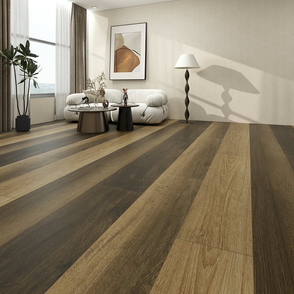 48"x7.2" SPC Composite Flooring; 10 Planks/Box (23.9 sq. ft/Box); 6mm Thick with 1mm IXPE Backing; 20 mil Wear Layer; Ultra-Quiet and Slip-Resistant