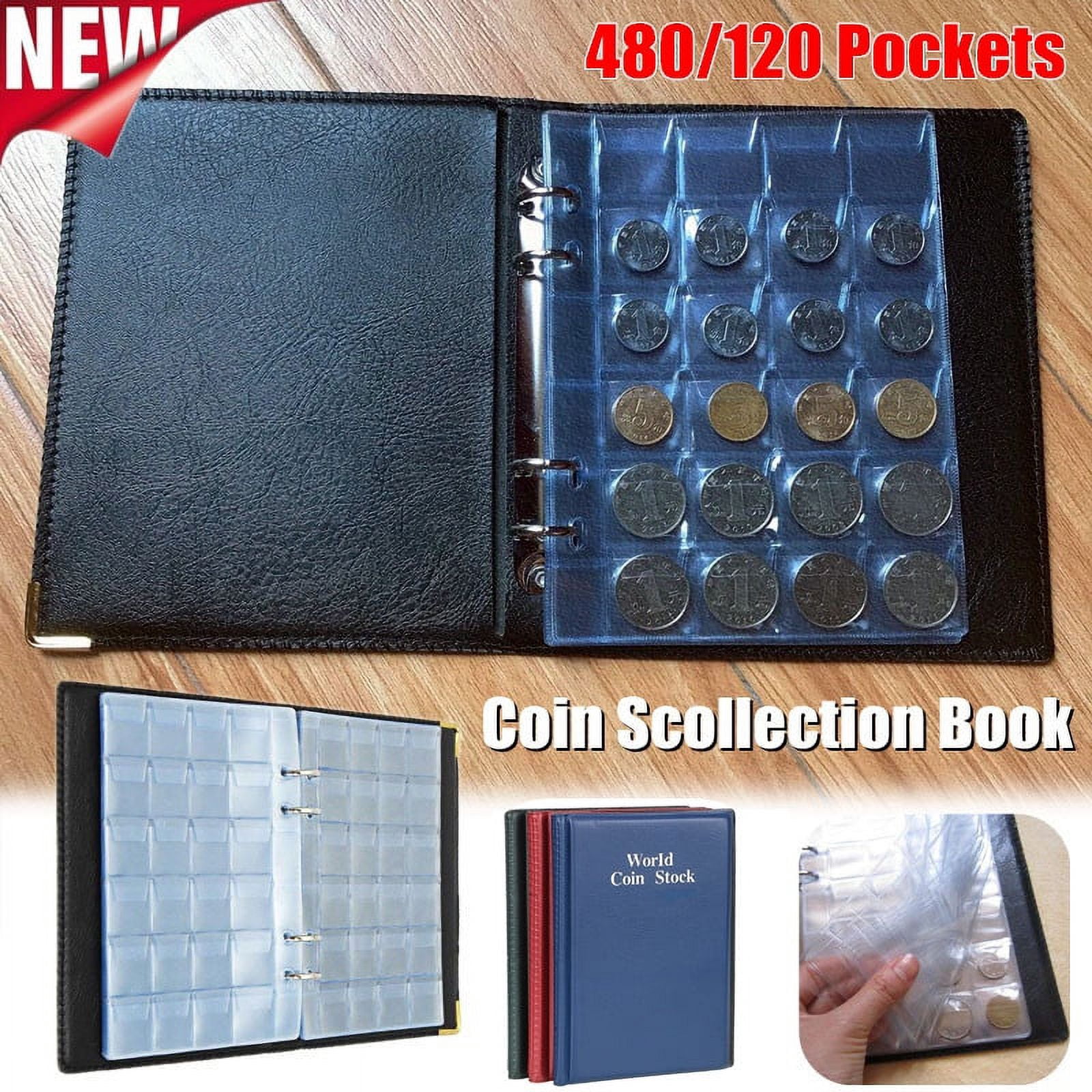 480 /120 Pockets Commemorative Coin Collection Album Volume Folder ...