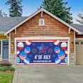 480*210cm Large Outdoor Garage Door Banner Independence Day Decoration