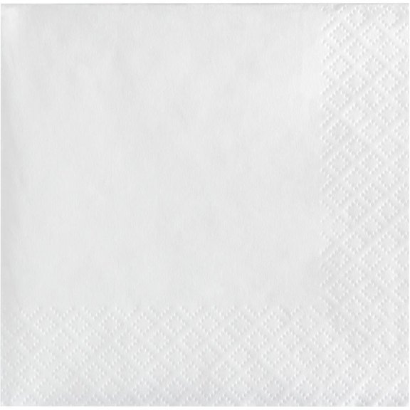 480/Case Bulk White 2Ply Beverage Napkin