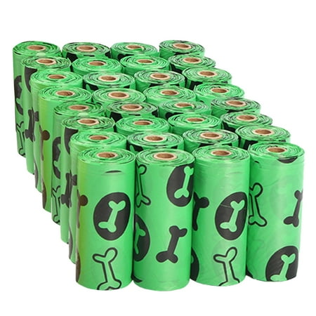 480 Counts 32 Rolls Pet Waste Bags, Dog Poop Bags, Earth-Friendly, Clean Up Poop Bag Refills