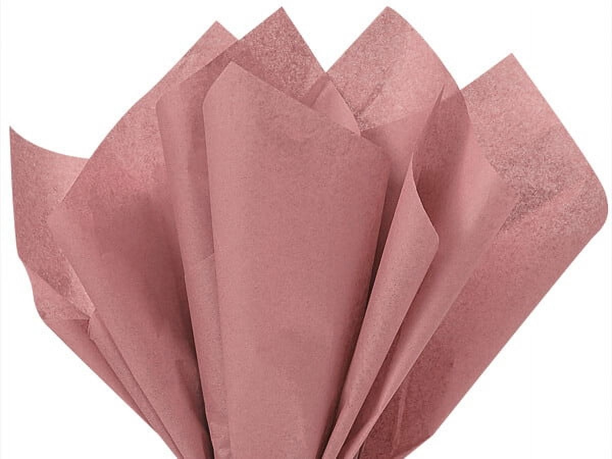 480 Pack, Rose Gold Color Tissue Paper 15 x 20" Sheet Pack for Holiday Use and Decoration, Made In USA