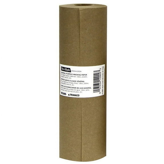 480Pack of 9" x 180' Trimaco GP9 Trimaco Brown General Purpose Masking Paper