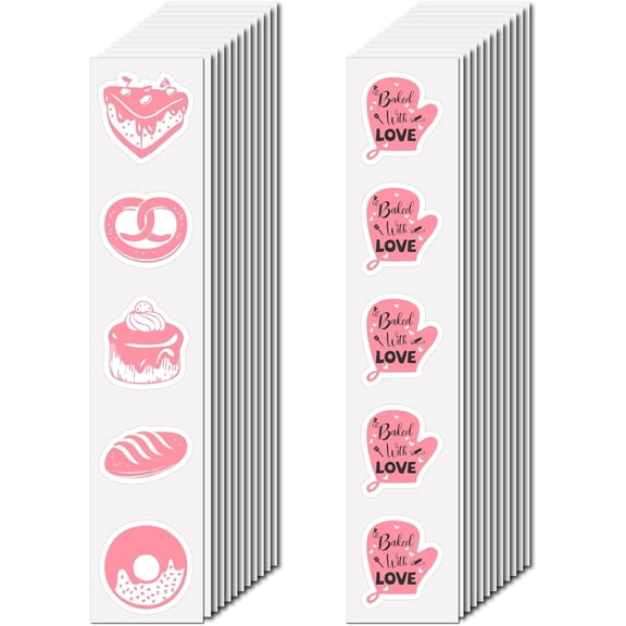 480 Pcs Dessert Stickers Small Cute Vinyl Waterproof Vsco Laptop Stickers Small PVC Self-Adhesive Labels Craft for DIY
