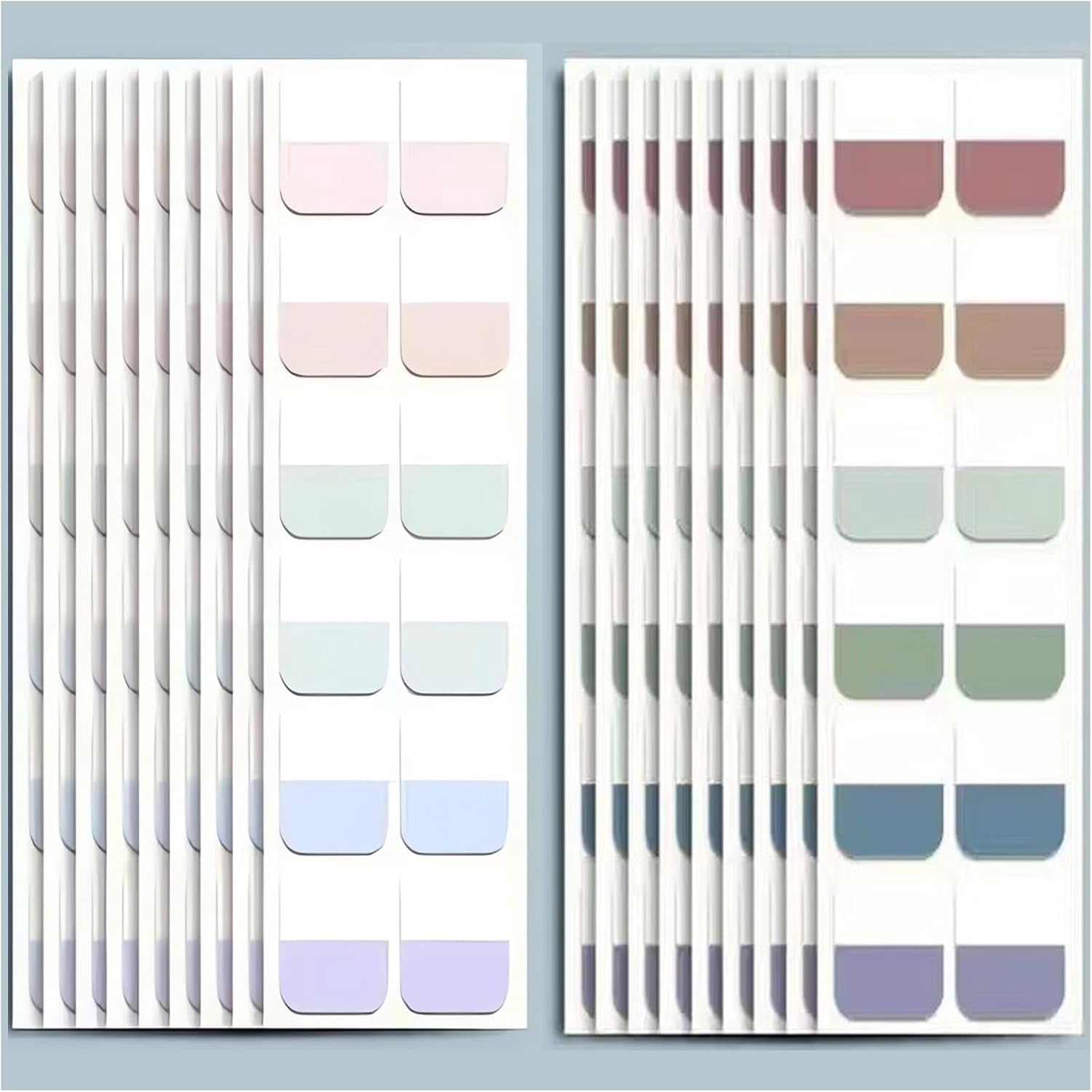 480 Pcs Morandi Tabs 1 inch Sticky Index Tabs, Writable and Repositionable Book Tabs Flags Colored Page Markers Labels for Reading Notes, Classify Files