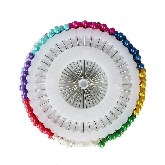 480 Pcs Needlework Assorted Color Faux Pearl Sewing Corsage Pins