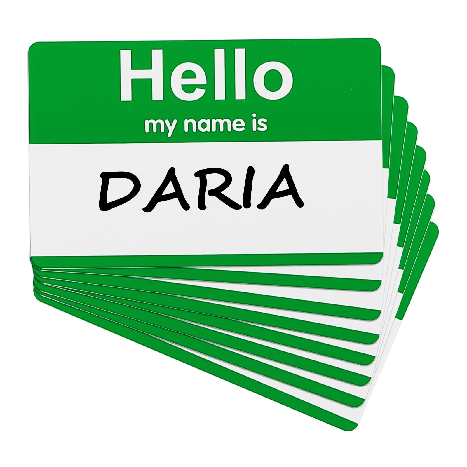 480 Pcs Peel and Stick Badges, 9.65 x 7.28 Inches Identification Stick Badge Name Tags Stickers Easy-to-tear Strong Adhesion for Desk Bag Meetings Conferences Parties, Green