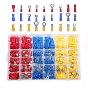 480 Piece Electrical Wire Terminal Kit with Storage Box - Ring, Butt, Spade Set