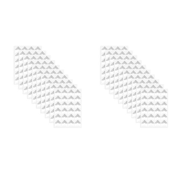 480 Pieces Photo Corners for Scrapbooking, Gold Photo Corner Stickers, Self-Adhesive Photo Mounting Corners,Silver