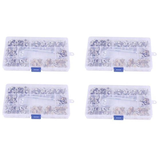 480-Pieces Stainless Steel Marine Grade Canvas and Upholstery Boat Cover Snap Button Fastener Kit