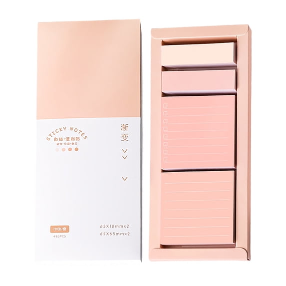 480 Sheet Lined Portable Sticky Notes Set With Index Tab Flags For ...