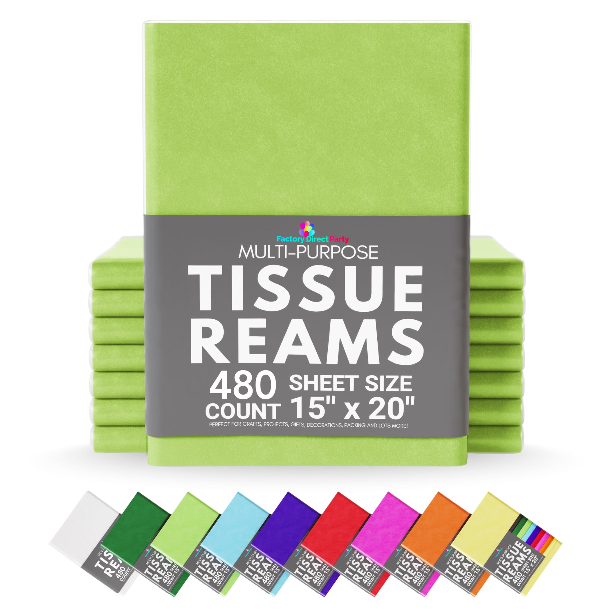 Lime Green Gift Tissue Paper – Present Paper