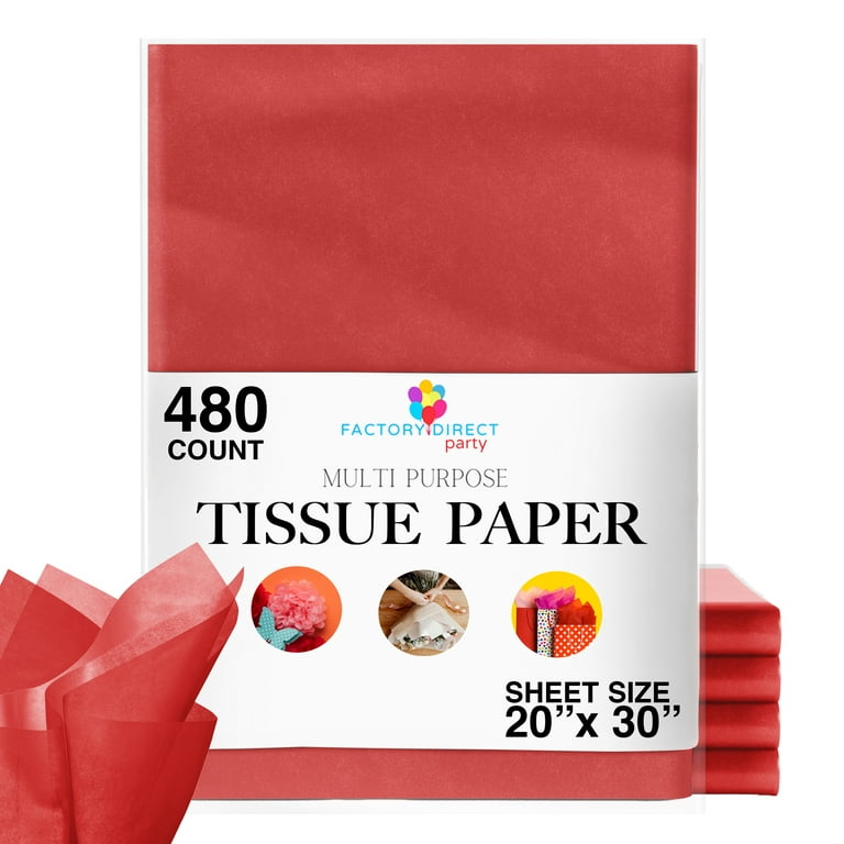 Colored Tissue Paper - Burgundy - NE-165-480 Sheets per Ream