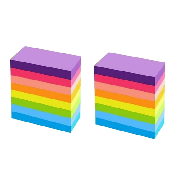 480 Sheets Colorful Note Paper Small Heart Notepads Rectangular Note Paper Adheive Note Paper Unlined for Office