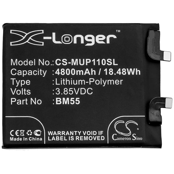 4800mAh BM55 Battery for Xiaomi Mi 11 Ultra Mi 11 Pro 5G M2102K1AC
