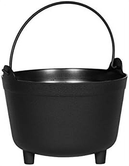 48098 Antique Kettle Planter, 9Inch, Black