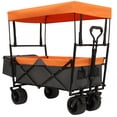 thumbnail image 1 of 7" All-Terrain Collapsible Wagon - 480LBS, Canopy, Mosquito Net for Camping/Shopping, 1 of 8