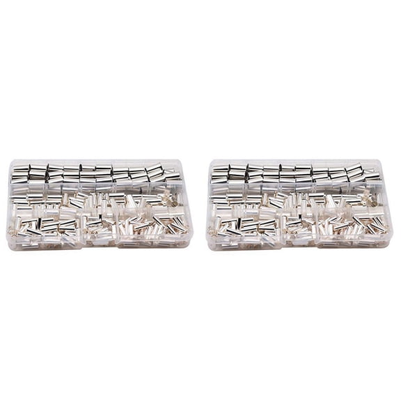 480PCS Wire Copper Crimp Fitting Ferrules,AWG 4,6,8,10 Non Insulated Cable Housing Ferrule Pin Cord End Terminal Kit