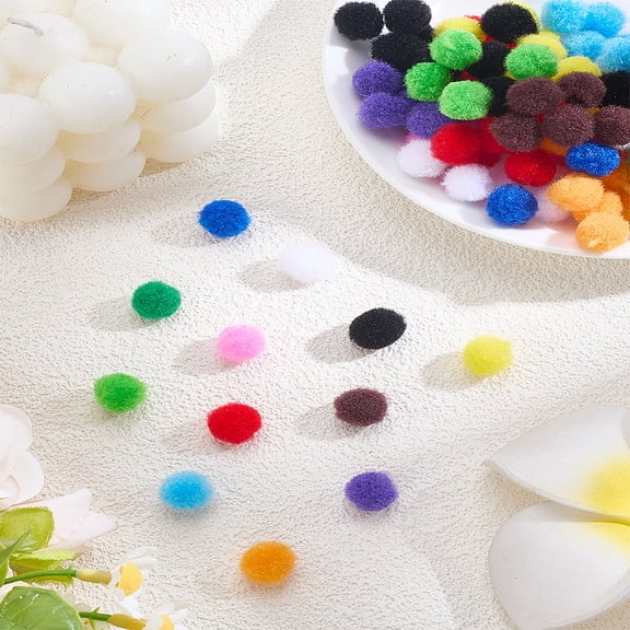 480Pcs 12 Colors DIY Craft Yarn Balls Mixed Color 12mm 40pcs/color DIY