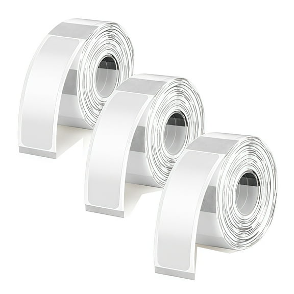 480Pcs Clear Thermal Label 12x40mm Oil and Water Resistant Adhesive Labels Sticker for Kitchen Cosmetics Labelling