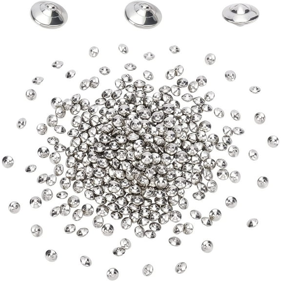 480Pcs Stainless Steel Polished Beads 0.27x1/5Inch Flying Saucer Tumbling Media Pins Burnishing Media Shot DIY