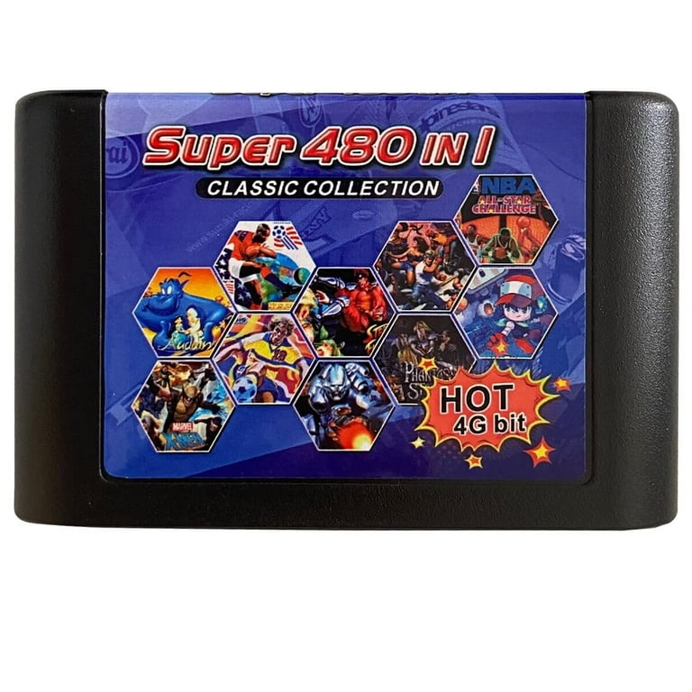 480in1 Game Cartridge for Sega Mega Drive - Genesis 16 bit Game