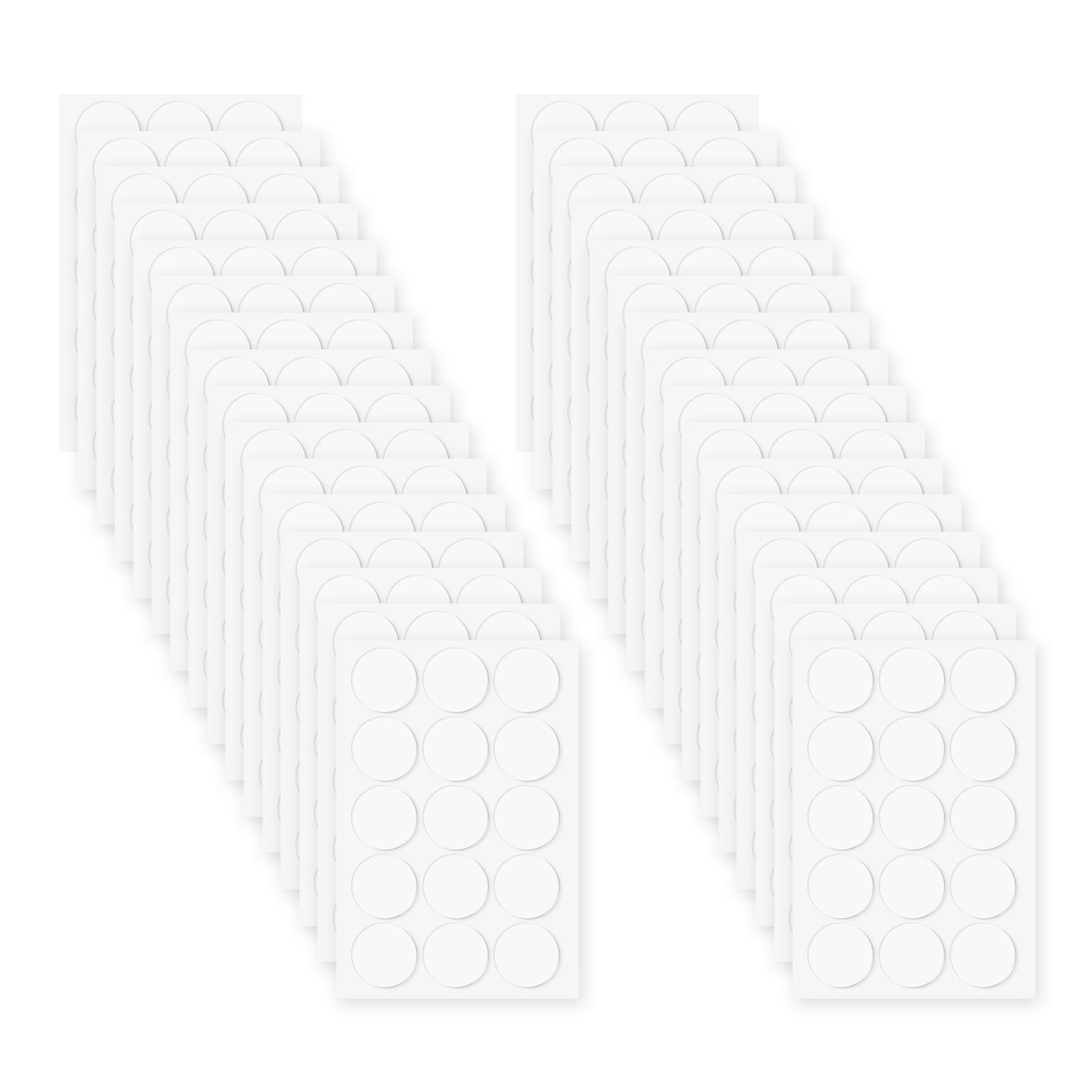 480pack Double Sided Sticky Tape Dots, Adhesive Two Sided Round Dots for Craft, Decoration, 1.18" x 0.04"