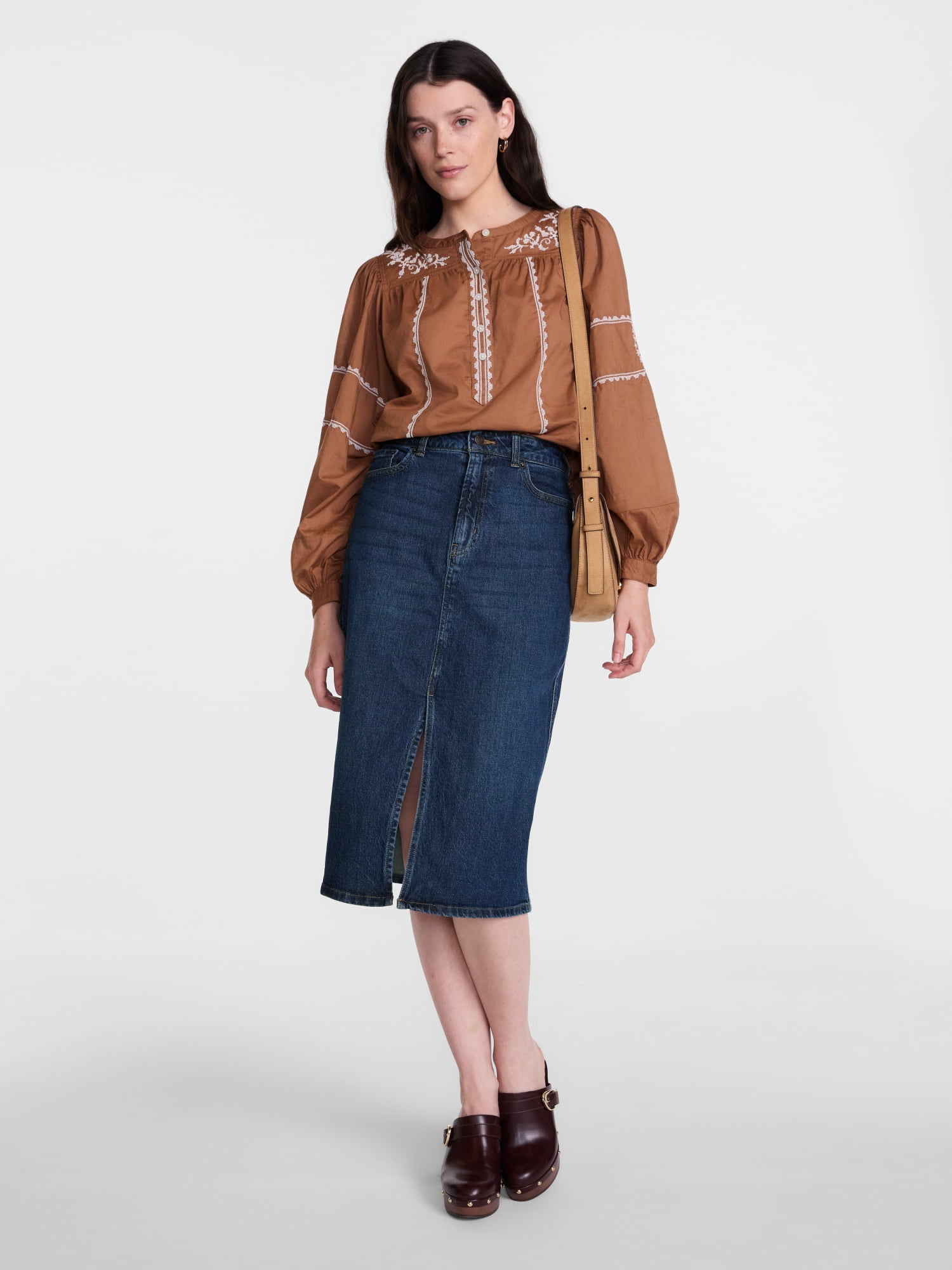 Scenario Women's Denim Skirt, Sizes 0-20