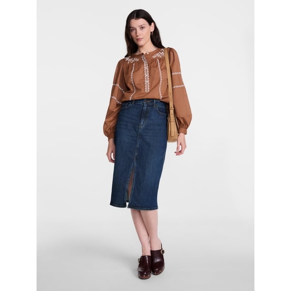 Scenario Women's Denim Skirt, Sizes 0-20