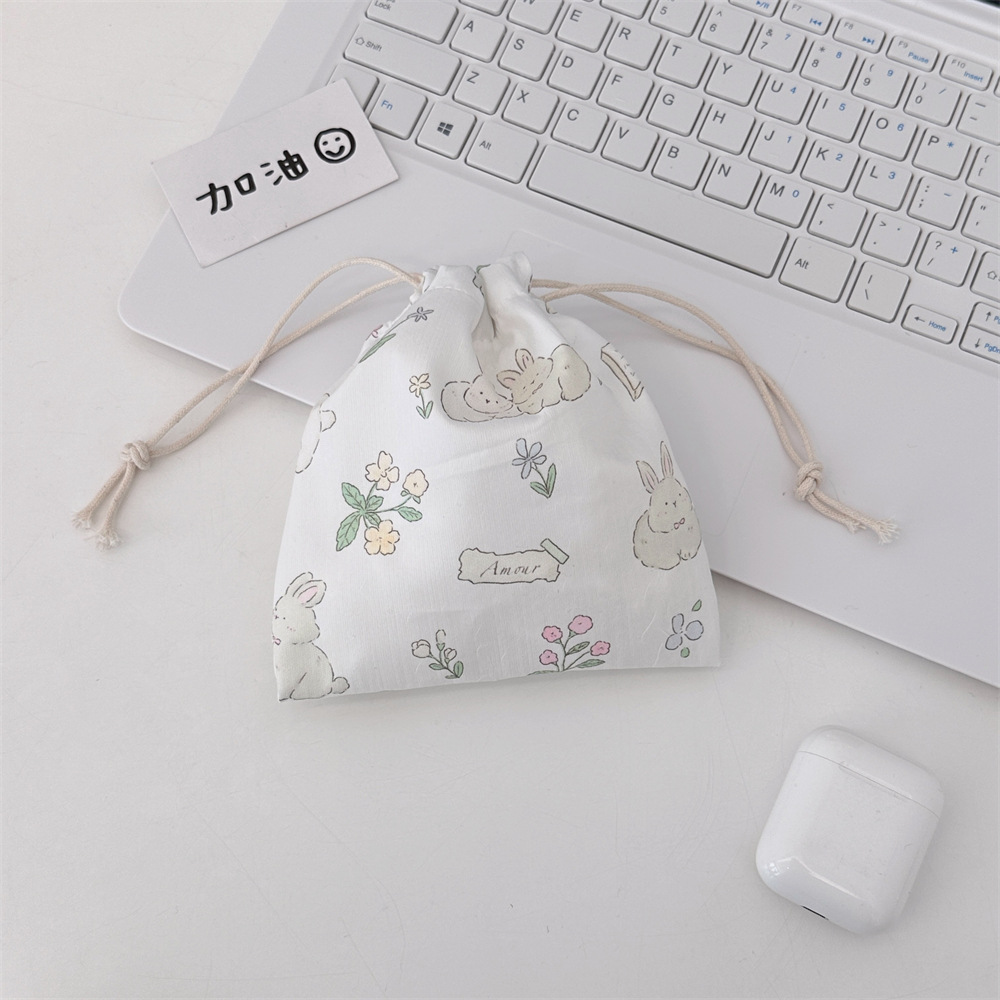 48151 Cute Cartoon Drawstring Bag Student Sundries Bag Lipstick