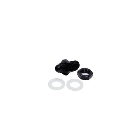 483106-BL Fuel Cell Bulkhead Fitting with Washers & Nut, -6 AN