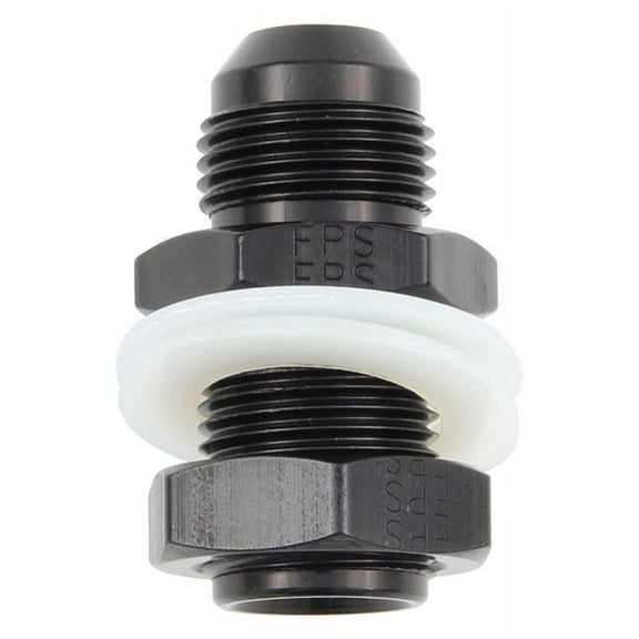 483110-BL -10 AN Fuel Cell Bulkhead Fitting - Black