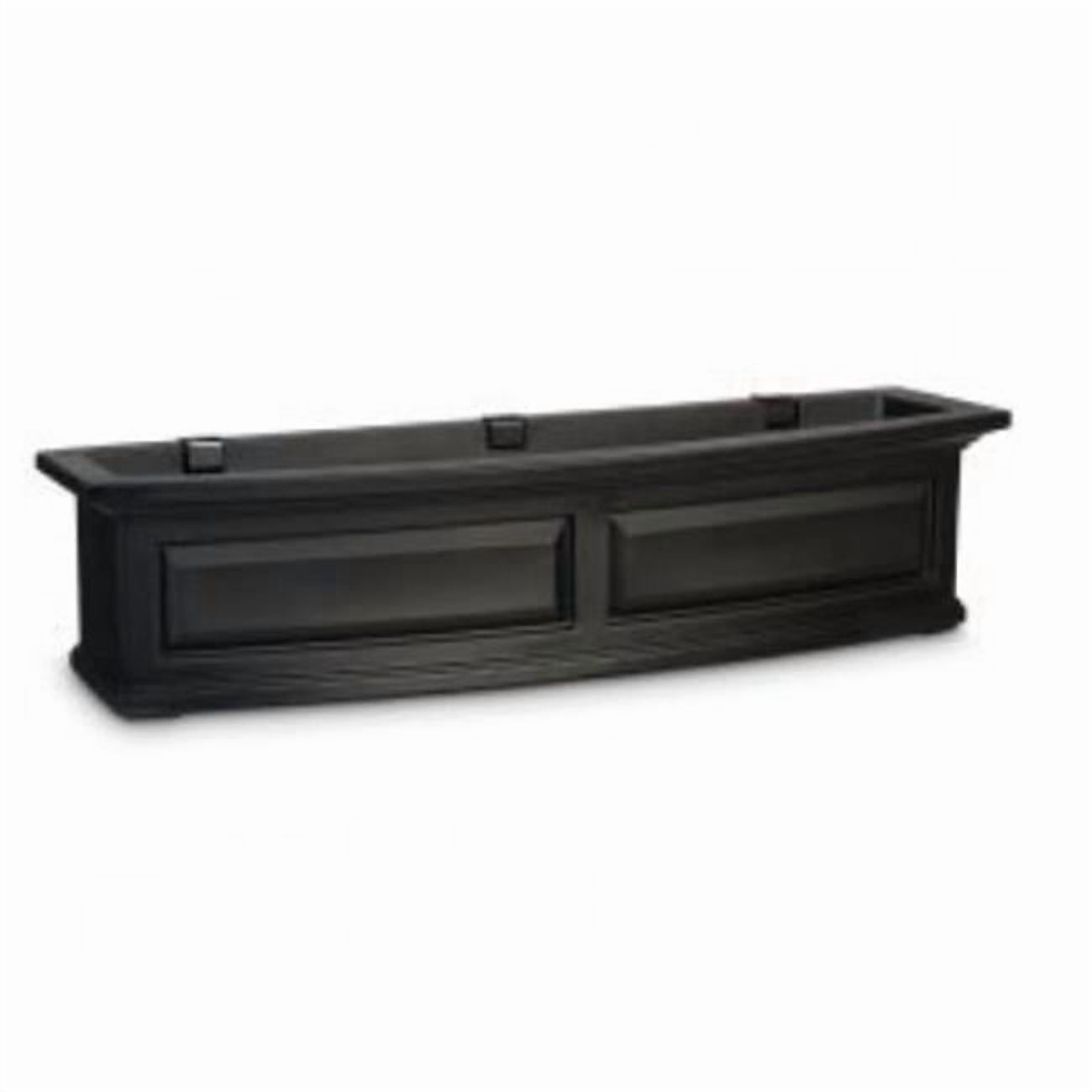 4831B Nantucket 4 ft. Window Box - Black