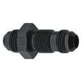 thumbnail image 1 of 483212-BL -12 AN Straight Bulkhead Fitting - Black, 1 of 1