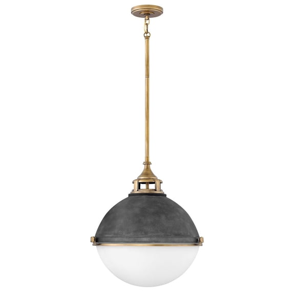 4835DZ Fletcher Chandelier, Aged Zinc