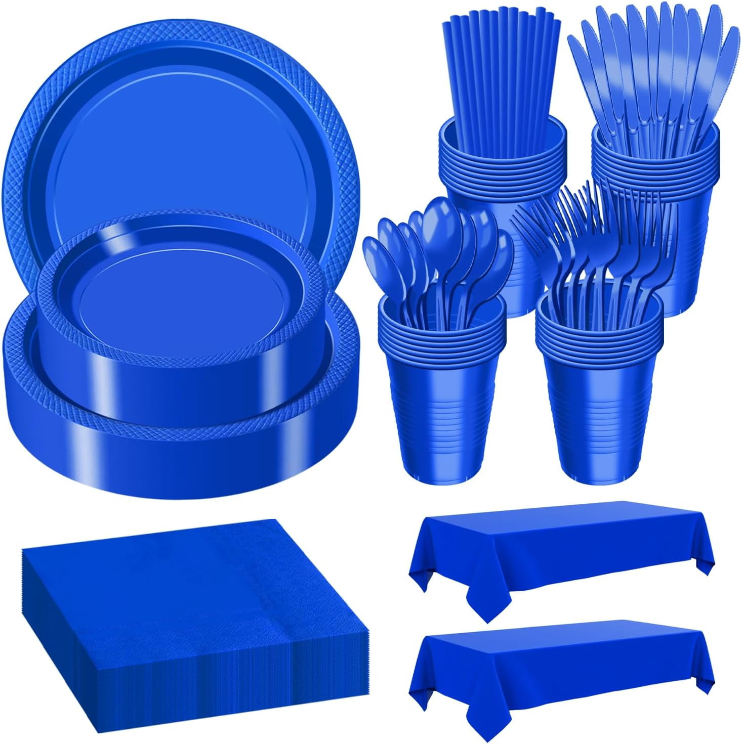 484 Pcs Plastic Dinnerware Set Includes 60 Of Each 9
