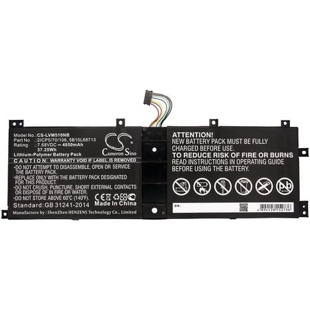 4850mAh BSN04170A5-AT 2ICP5/70/106 BSNO4170A5-LH 5B10L68713 5B10L67278 LH5B10L67278 BSNO4170AT-AT Battery for Lenovo IdeaPad Mii
