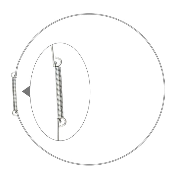 4861ER2001D Washer Door Boot Spring Clamp, Washer Clamp Assembly for LG Electronics Washing Machine Boot Steal Retaining Ring, LG 4861er2001d Clamp Assembly, 1 Pcs