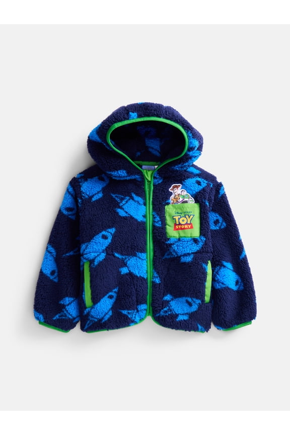 Toy Story Toddler Boys Fleece Full Zip Hooded Jacket, Sizes 12M-5T