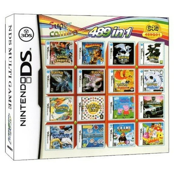 489 IN 1 NDS game color box US Version