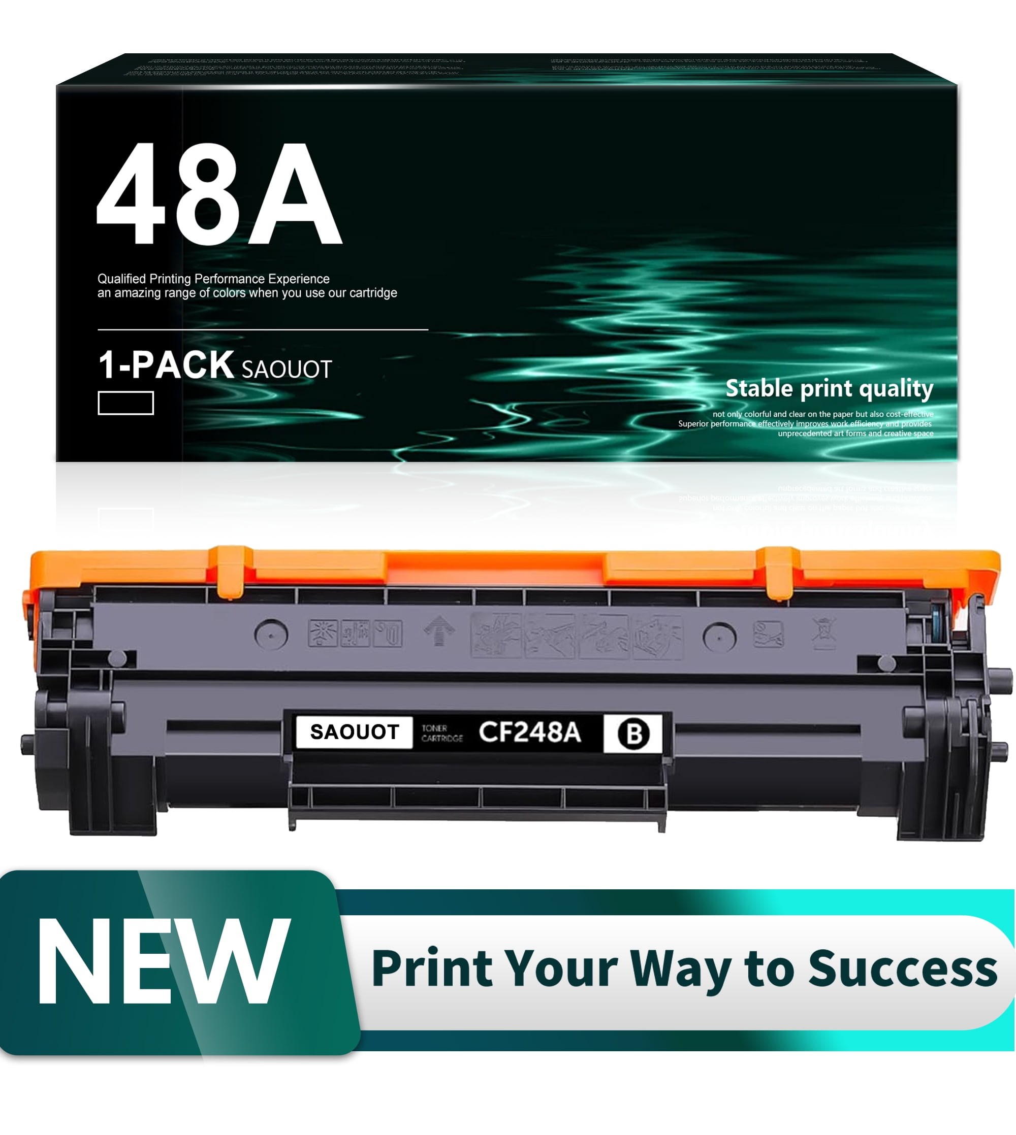 Greencycle Compatible Toner Cartridge Replacement For HP 48A CF248A Use In Laser Jet