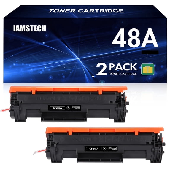 IAMSTECH 48A Toner Cartridge Compatible for HP 48A CF248A Toner Cartridge (Black 2-Pack)