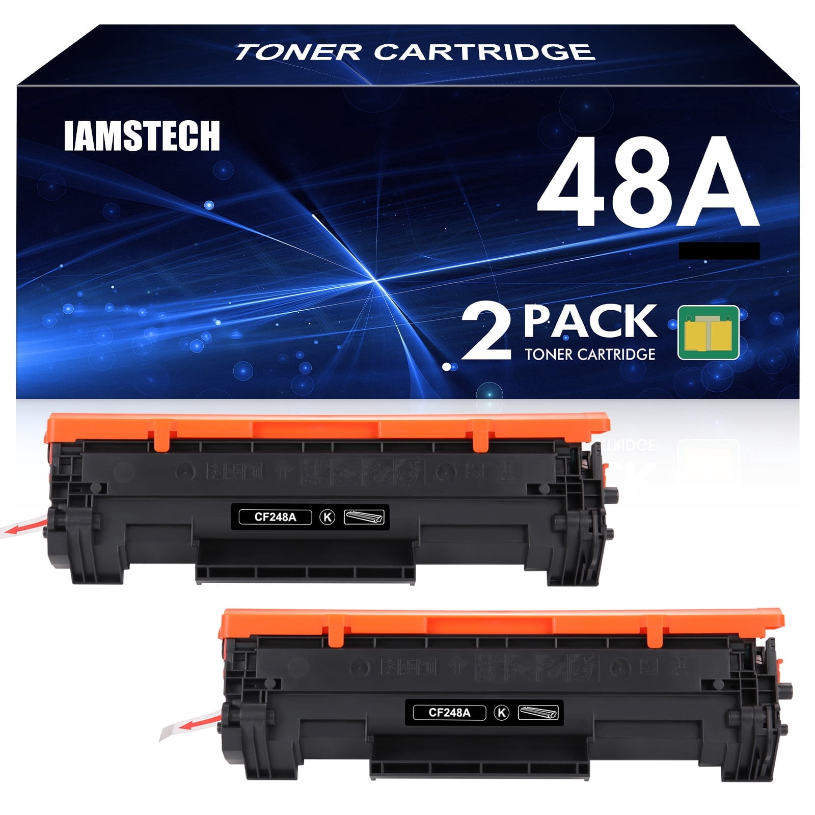 48A CF248A Toner Cartridge Compatible for 48A CF248A  Toner Cartridge (Black 2-Pack)